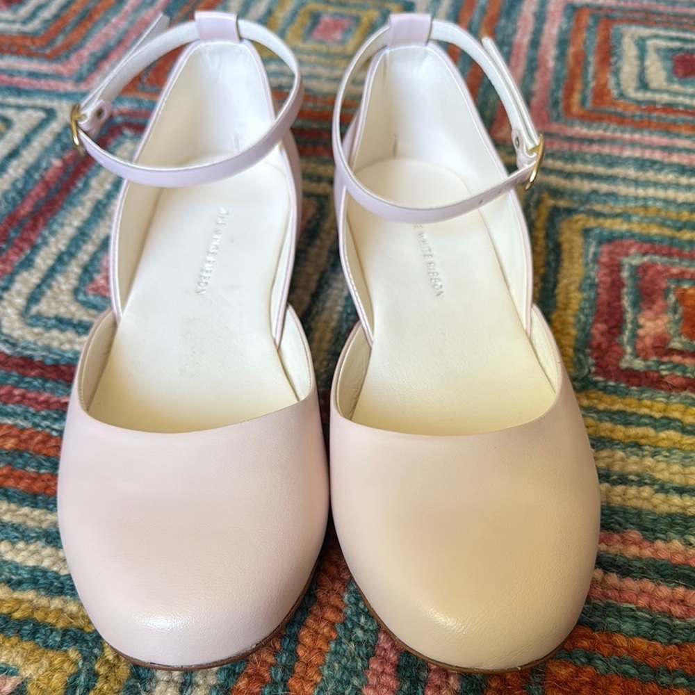 The White Ribbon Bridal Ballet Flats